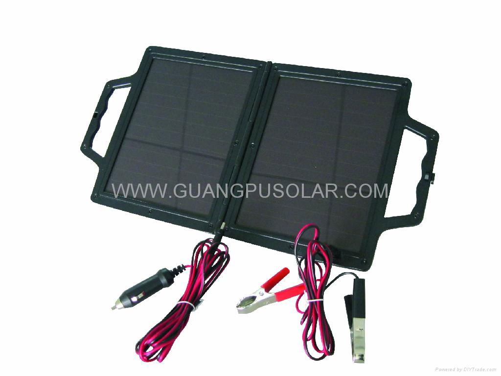 4W Amorphous Solar Foldable Car Battery, Trickle Charger 12V (GP-E001B)