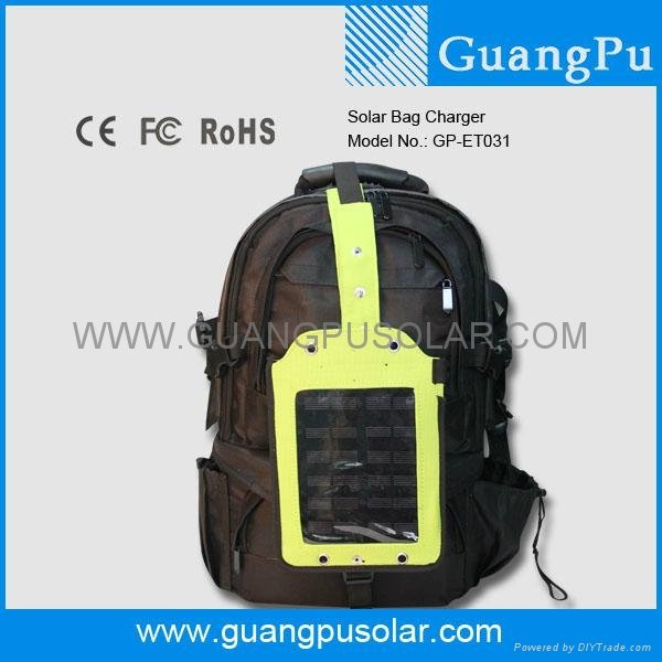 PORTABLE BAGPACK SOLAR CHARGER