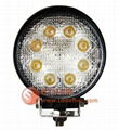 8PCS high intensity LEDs round LED Work Light