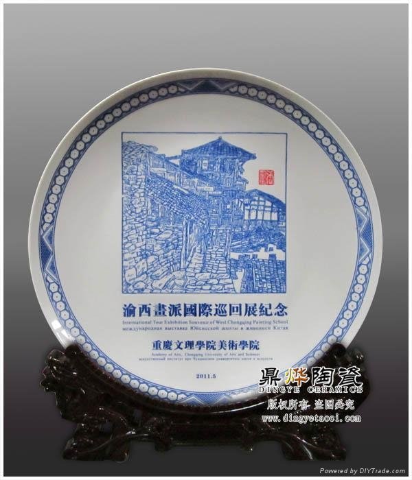 景德镇陶瓷厂家专业生产制作陶瓷纪念盘