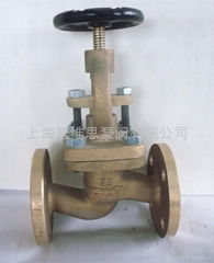 Marine bronze flang globe valves