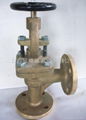 Marine Angle type bronze globe valves 1