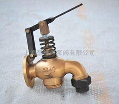 marine self-closing drain valve