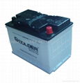 Dry car battery DIN75 1