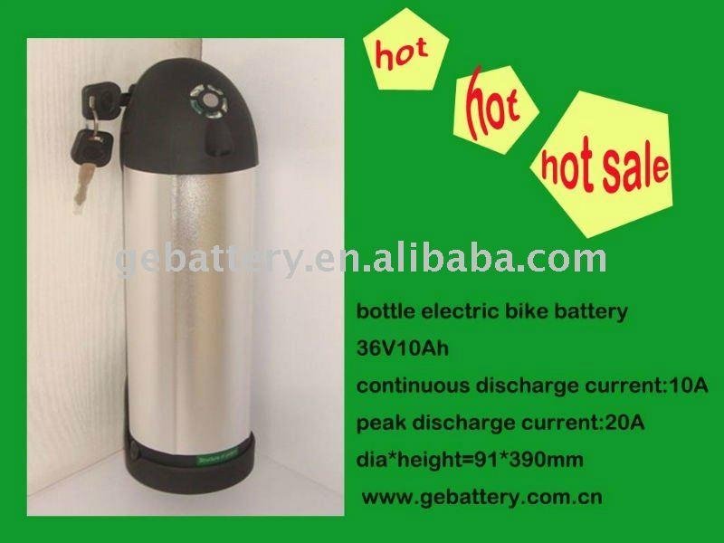 36V/10Ah Bottle Electric Bike Battery