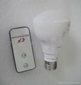 rechargeable LED light bulb with remote