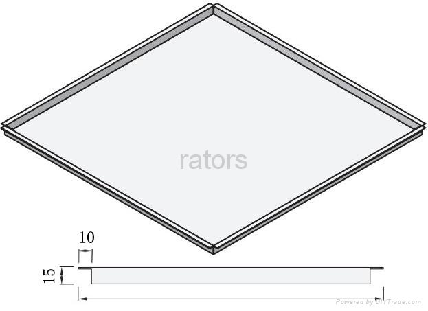 Snap on/Lay in Metal Ceiling tiles,Semi-concealed Frame  2