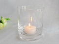 Clear Glass Candle Holder 1