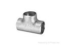 stainless steel butt weld sch40 tee pipe fittings 4