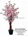 artificial peach flower tree