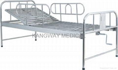 Stainless steel hospital bed