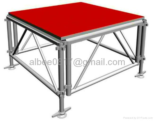 aluminum stage with red carpet platform 2