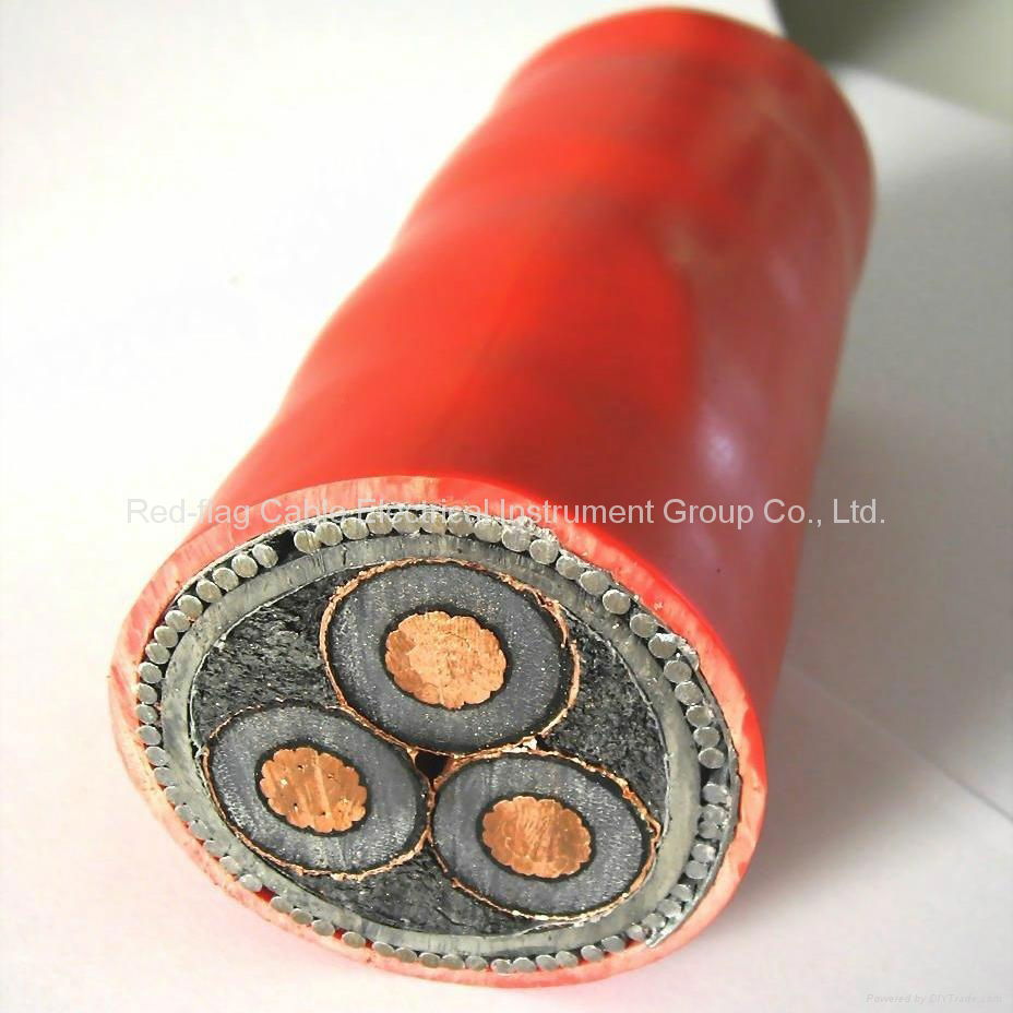 High Voltage XLPE Insulated Underground Cable 60502IEC Redflag