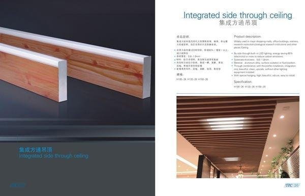 integrated side through ceiling