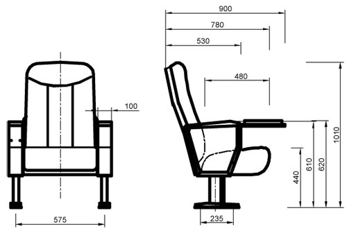 禮堂椅RD6601 3