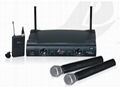 UHF Dual-channel wireless microphone  1