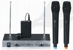 VHF Dual-Channel Wireless Microphone 