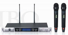 UHF Dual-channel wireless microphone 