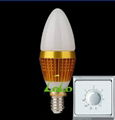 4W dimmable led cob candle bulb for crystal light 3