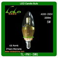 5W 360d dimmable led cob/candle bulbs 1