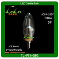 5W 360d dimmable led cob/candle bulbs 3