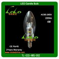 5W 360d dimmable led cob/candle bulbs 4