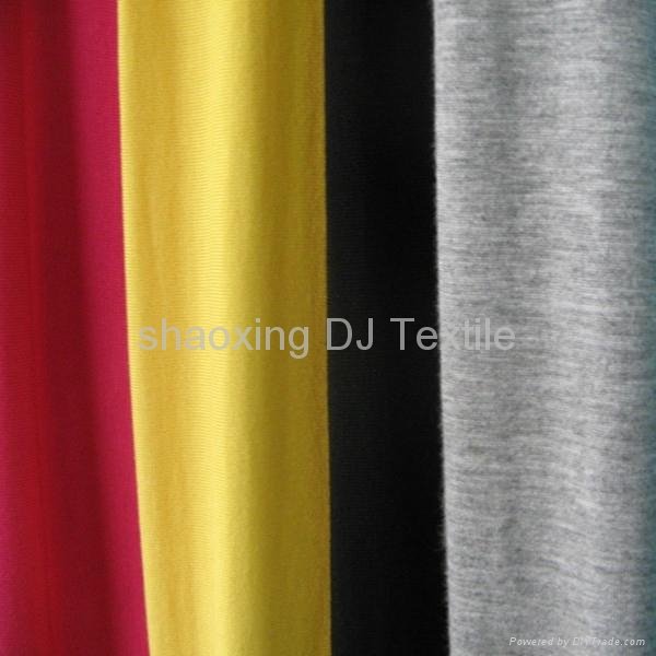 cotton polyester knitted single jersey for T shirts