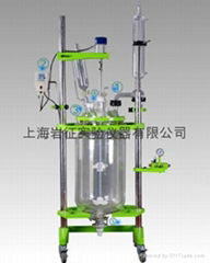 10-100L變頻調速三層玻璃反應釜