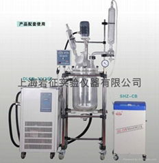 10-100L真空玻璃反应釜