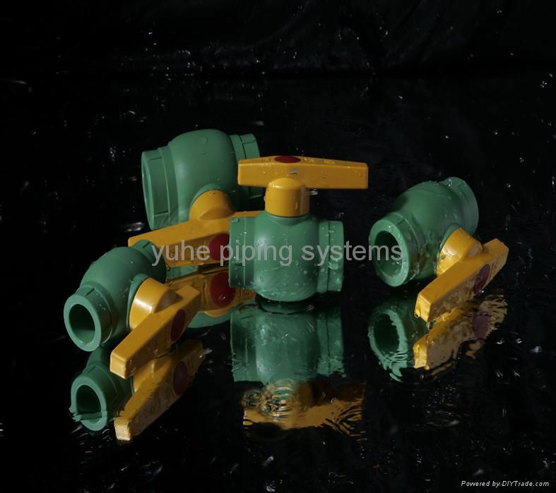Competitive PPR Ball Valve with copper or brass 4