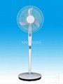 supplier emergency DC/AC fan with battery and solar panels 5