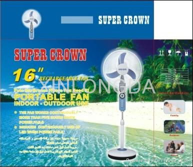 Rechargeable  Standing fan supplier 16inch