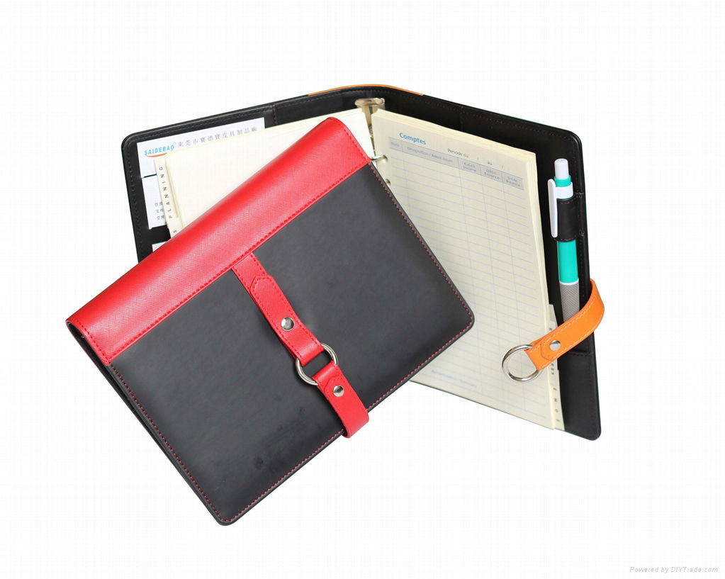 2013 newest style leather organizer with pu cover 2