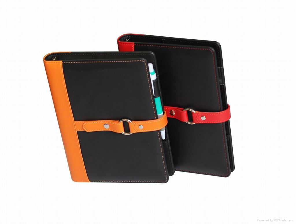 2013 newest style leather organizer with pu cover 5