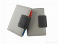 High quality leather/pu notebook with magnetic 3