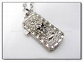 Gift necklace usb flash storage usb 2.0 flash memory 2