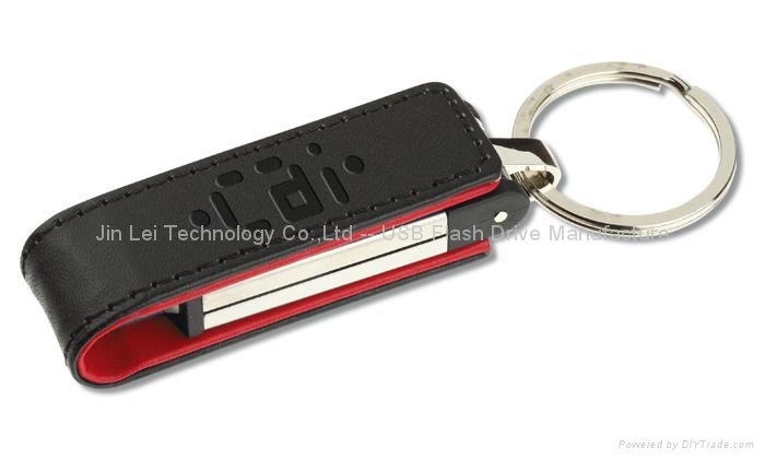 Novelty OEM Leather USB Flash Memory Stick 3