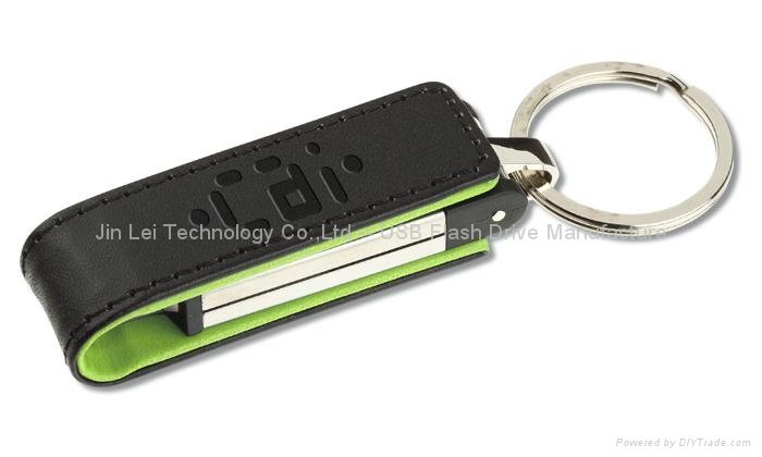 Novelty OEM Leather USB Flash Memory Stick 4