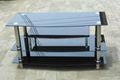 modern design new style black glass tv stand  1