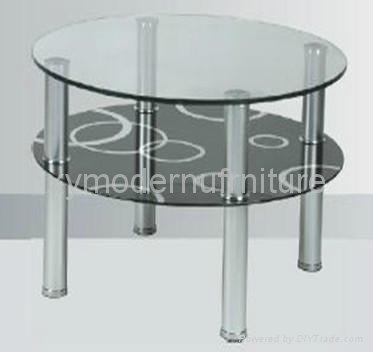 round tempered glass coffee table 