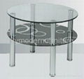 round tempered glass coffee table  1
