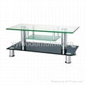 modern design new style tempered glass tv stand  3