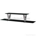 modern design new style tempered glass tv stand  4