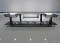 modern design new style black glass tv stand  2