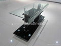 modern design new style black glass tv stand  3