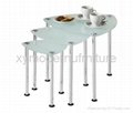 hot sell glass nesting table  3