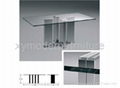 rectangle black tempred glass coffee table 2