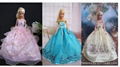 Beautiful doll wedding dress, doll