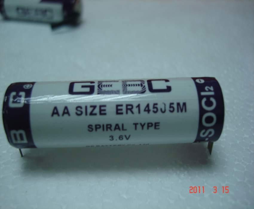 ER14505M 3.6V AA 2000mAh 800mA max pulse GEBC LiSOC12 BATTERY