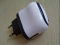 Black with white circle charger